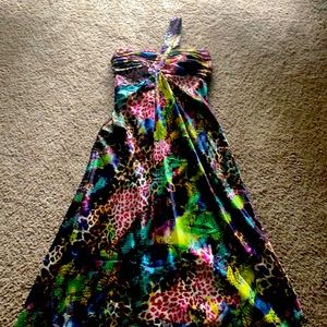 Hi Lo animal print dress